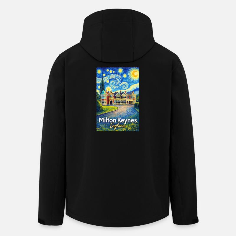 Milton Keynes, England - Recycelte Männer Softshell-Jacke von Stanley/Stella - Schwarz