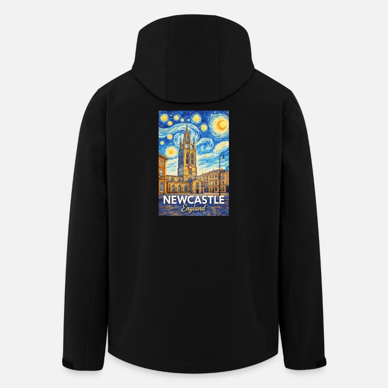 Newcastle, England - Recycelte Männer Softshell-Jacke von Stanley/Stella - Schwarz
