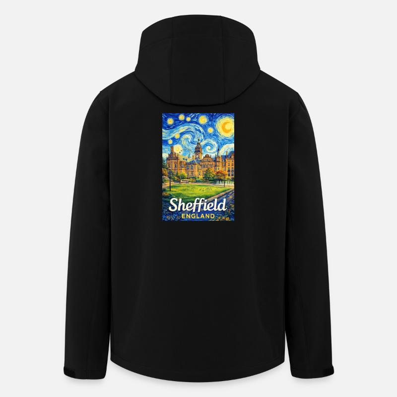 Sheffield, England - Recycelte Männer Softshell-Jacke von Stanley/Stella - Schwarz