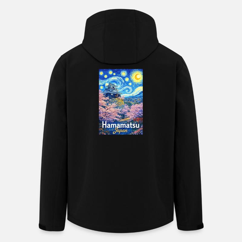 Hamamatsu, Japan - Recycelte Männer Softshell-Jacke von Stanley/Stella - Schwarz