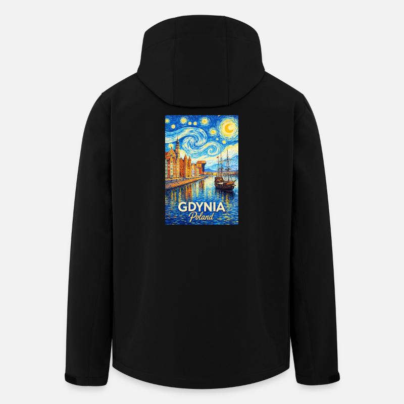 Gdynia, Polen - Recycelte Männer Softshell-Jacke von Stanley/Stella - Schwarz