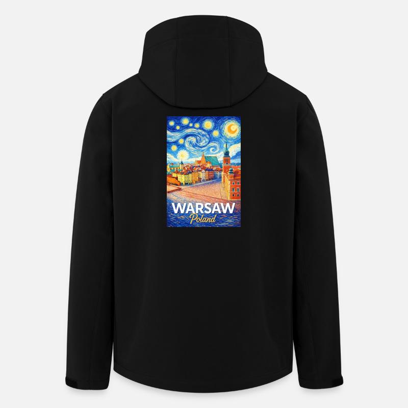 Warsaw, Polen - Recycelte Männer Softshell-Jacke von Stanley/Stella - Schwarz