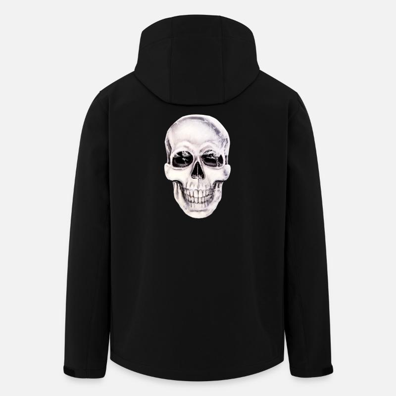 Totenkopf Dark Art Schädeldesign Original - Recycelte Männer Softshell-Jacke von Stanley/Stella - Schwarz