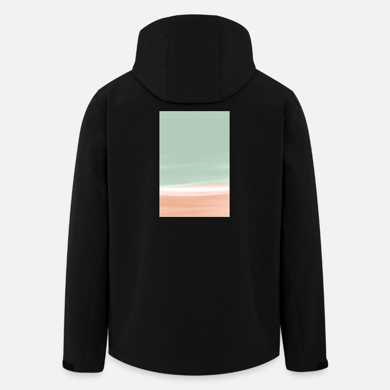 Green orange block - personalisierbar - Recycelte Männer Softshell-Jacke von Stanley/Stella - Schwarz
