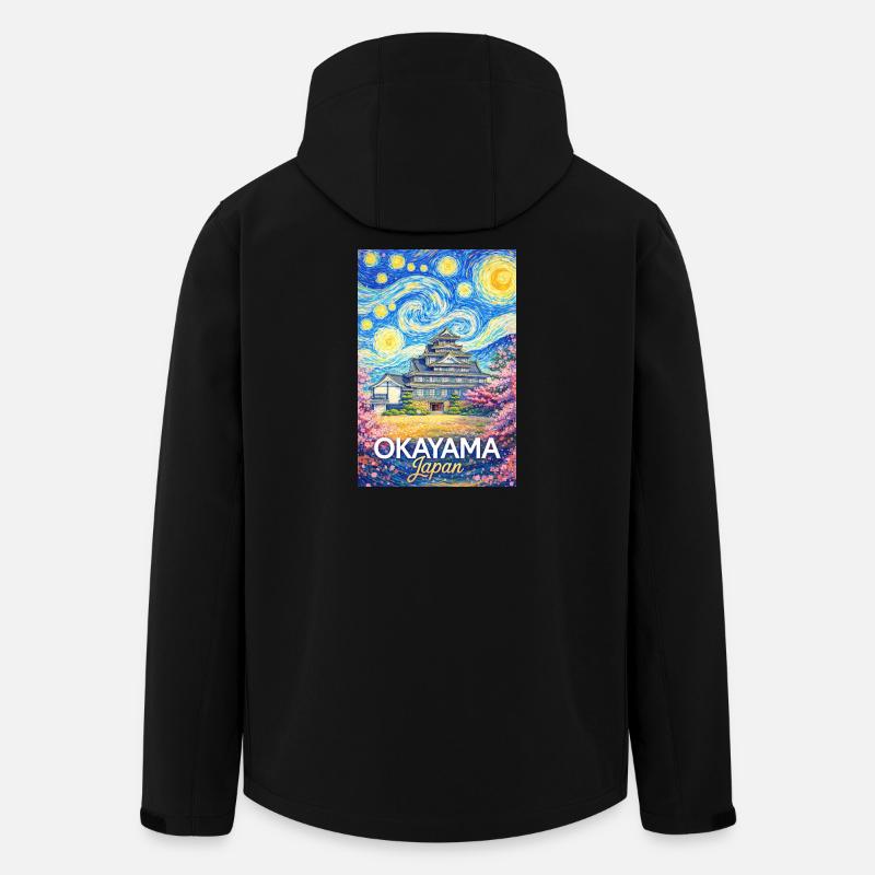 Okayama Japan - Recycelte Männer Softshell-Jacke von Stanley/Stella - Schwarz