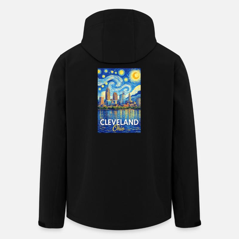 Cleveland, Ohio - Recycelte Männer Softshell-Jacke von Stanley/Stella - Schwarz