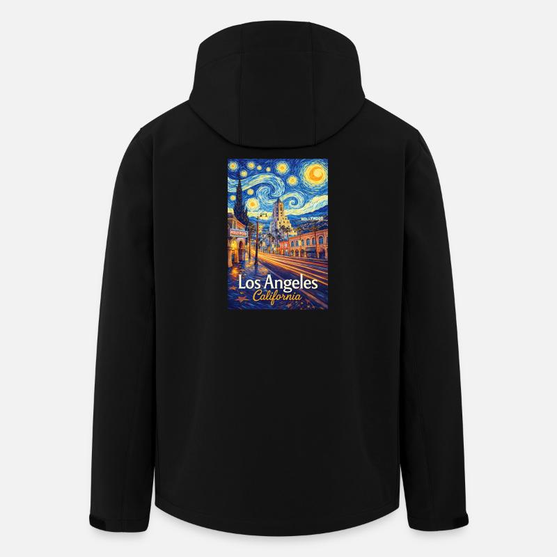 Los Angeles California - Recycelte Männer Softshell-Jacke von Stanley/Stella - Schwarz