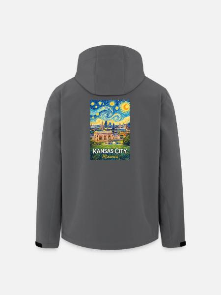 Kansas City, Missouri - Men’s Recycled Softshell Jacket by Stanley/Stella - black