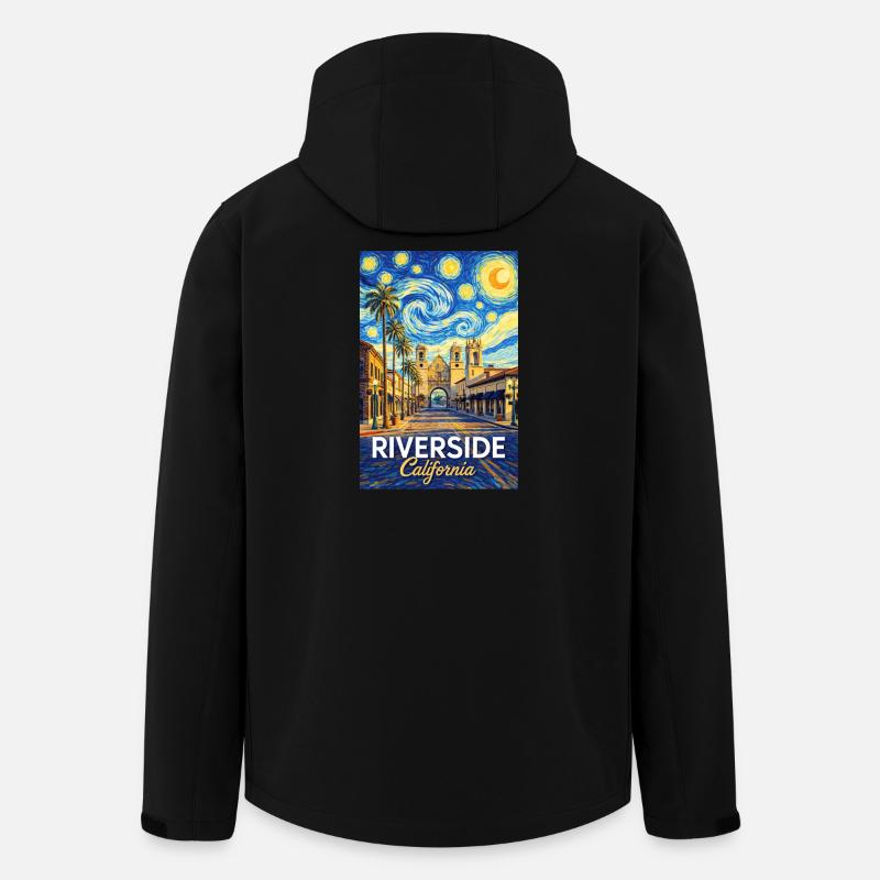 Riverside, Kalifornien - Recycelte Männer Softshell-Jacke von Stanley/Stella - Schwarz
