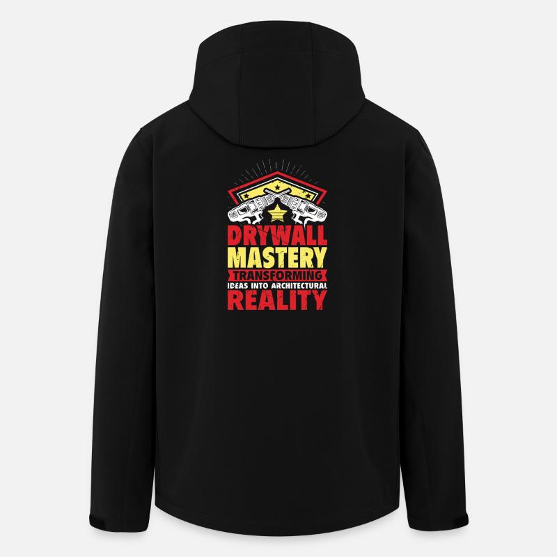 Drywall Drywall Builder Drywall Fitter - Men’s Recycled Softshell Jacket by Stanley/Stella - black
