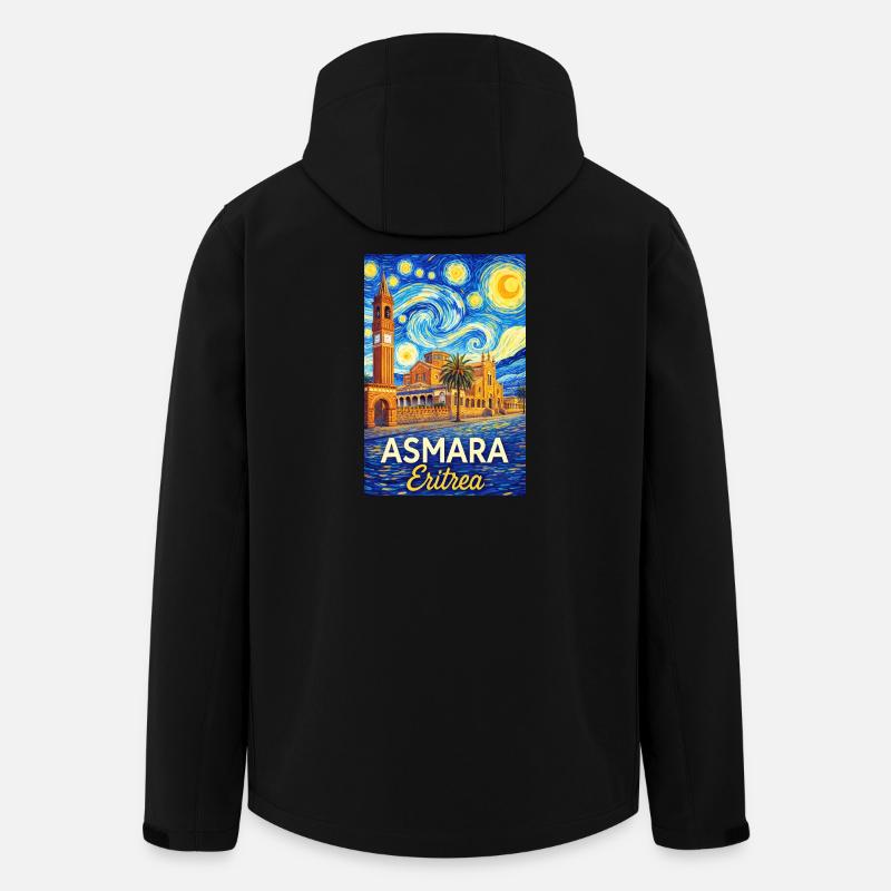 Asmara Eritrea Sternenstadt - Recycelte Männer Softshell-Jacke von Stanley/Stella - Schwarz