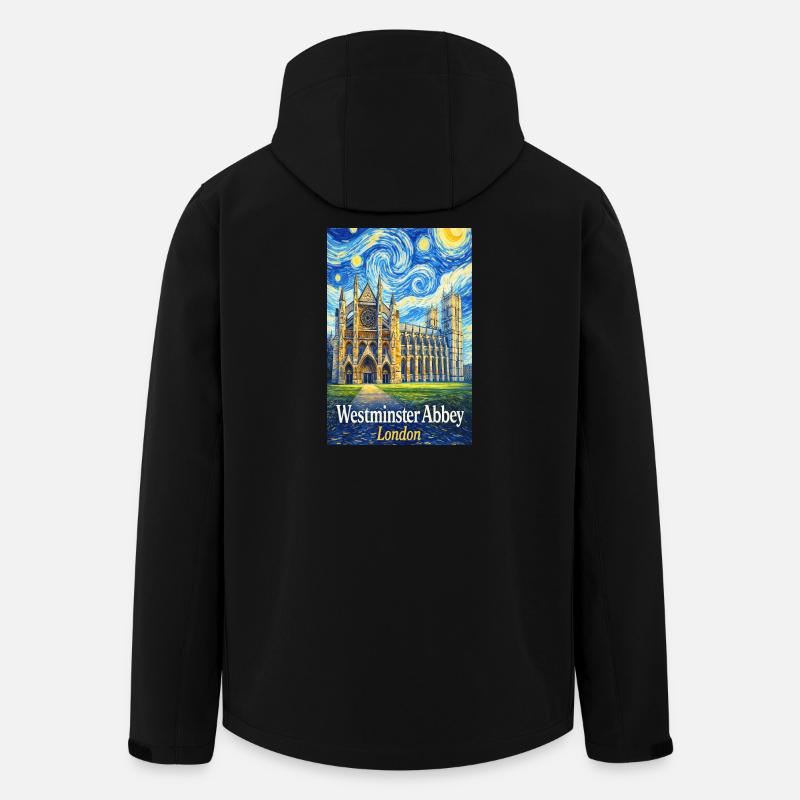 Westminster Abbey Sternennacht Stil - Recycelte Männer Softshell-Jacke von Stanley/Stella - Schwarz