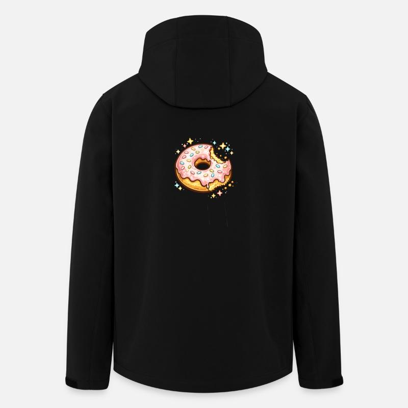 Donut Sparkle Sprinkles - Men’s Recycled Softshell Jacket Discoverer by Stanley/Stella - black
