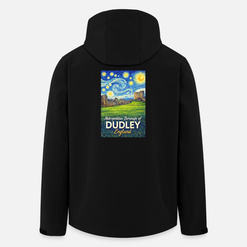 Dudley England Notte Stellata - Giacca softshell uomo in poliestere riciclato di Stanley/Stella - nero