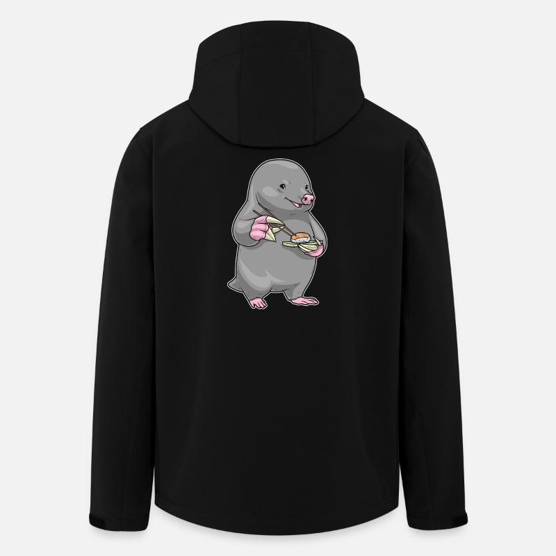 Mole Sushi - Men’s Recycled Softshell Jacket by Stanley/Stella - black