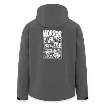 Horror Nerd Zu intelligent für Angst - Recycelte Männer Softshell-Jacke von Stanley/Stella - Schwarz - Hinten - AI Model Male 185 light (185cm)