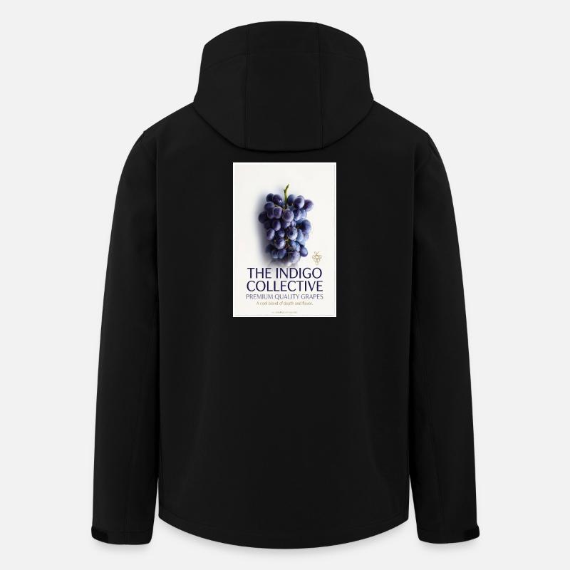 Indigo Collective Grapes Label - Veste softshell homme en polyester recyclé Stanley/Stella - noir