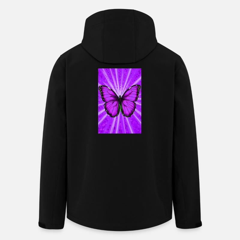butterfly - Men’s Recycled Softshell Jacket by Stanley/Stella - black