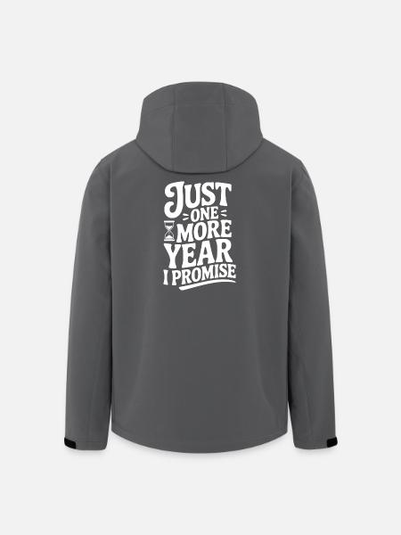 Just One More Year I Promise - Men’s Recycled Softshell Jacket by Stanley/Stella - black