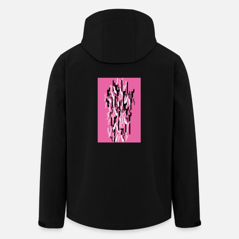 Camouflage Art Pink Gaming - Men’s Recycled Softshell Jacket by Stanley/Stella - black