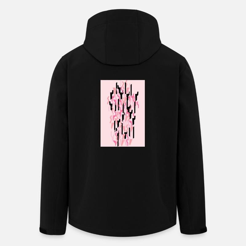 Camouflage Kunst Pink Gaming - Recycelte Männer Softshell-Jacke von Stanley/Stella - Schwarz
