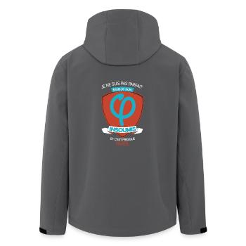 TShirt - "Les Insoumis" - Veste softshell homme en polyester recyclé Stanley/Stella - noir - Dos - AI Model Male 185 light (185cm)