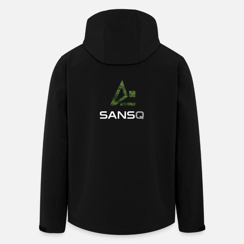 SansQ - Inspiriert von der Natur - Recycelte Männer Softshell-Jacke von Stanley/Stella - Schwarz
