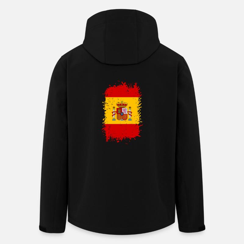 Spanien - Recycelte Männer Softshell-Jacke Discoverer von Stanley/Stella - Schwarz