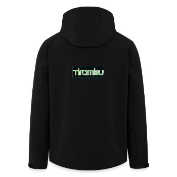 Triamisu Neon Rétro - Veste softshell homme en polyester recyclé Stanley/Stella - noir - Dos - AI Model Male 185 light (185cm)