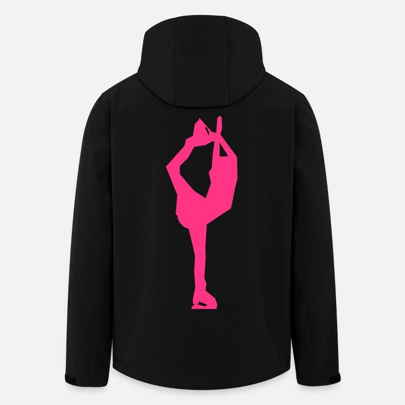 figure skating - Men’s Recycled Softshell Jacket by Stanley/Stella - black
