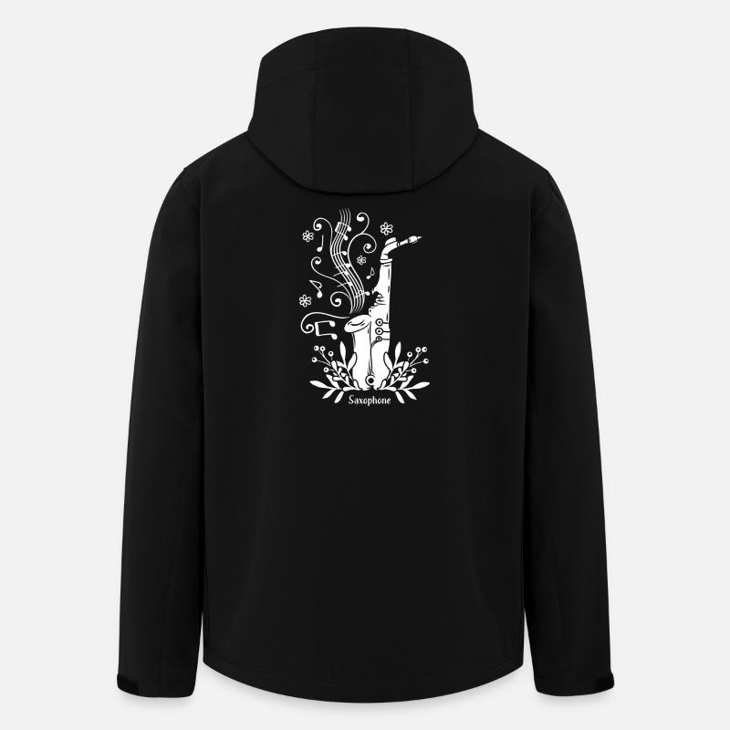 Saxophon Musikinstrument Jazz - Recycelte Männer Softshell-Jacke von Stanley/Stella - Schwarz