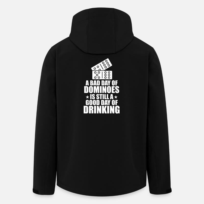 Conception de jeux Domino - Veste softshell homme en polyester recyclé Stanley/Stella - noir