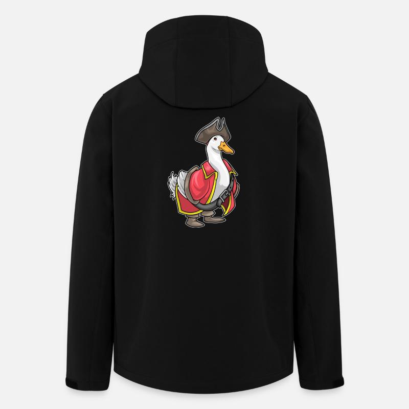 Chapeau de pirate Duck Pirate - Veste softshell homme en polyester recyclé Stanley/Stella - noir
