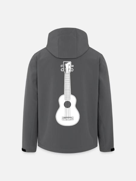 Ukulele Sketch - Men’s Recycled Softshell Jacket by Stanley/Stella - black