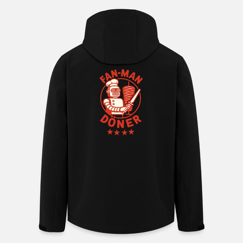 Robo Döner - Recycelte Männer Softshell-Jacke von Stanley/Stella - Schwarz