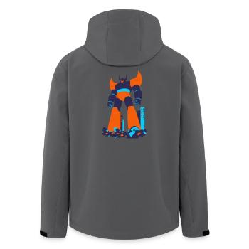 Mecha Giant à Tokyo - Veste softshell homme en polyester recyclé Stanley/Stella - noir - Dos - AI Model Male 185 light (185cm)