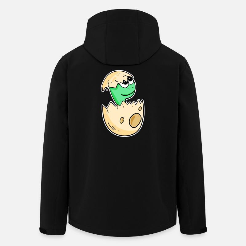 Bébé dinosaure dans l’œuf - Veste softshell homme en polyester recyclé Stanley/Stella - noir