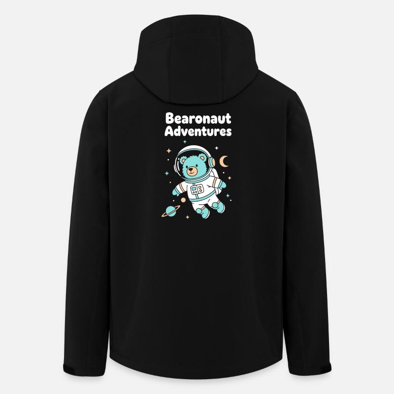 Espace d’aventure Bearonaut - Veste softshell homme en polyester recyclé Stanley/Stella - noir