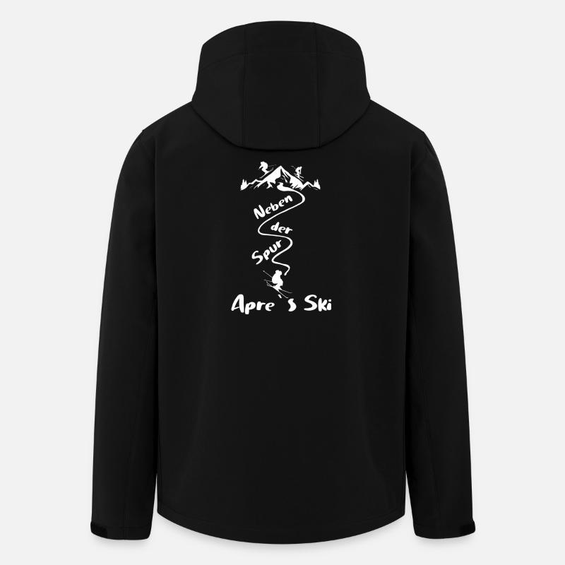 Skifahrer - Recycelte Männer Softshell-Jacke von Stanley/Stella - Schwarz