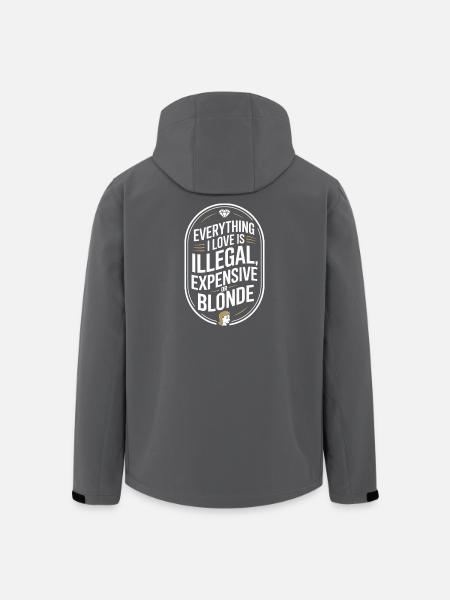 Everything I Love Illegal Expensive Blonde Männer - Recycelte Männer Softshell-Jacke von Stanley/Stella - Schwarz
