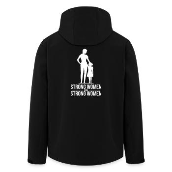 Strong Women Raise Strong Women Silhouette Mother - Men’s Recycled Softshell Jacket by Stanley/Stella - black - Back - AI Model Male 185 light (185cm)