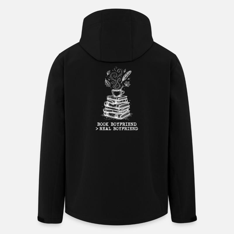 "Book lover > real friend" ! - Men’s Recycled Softshell Jacket by Stanley/Stella - black