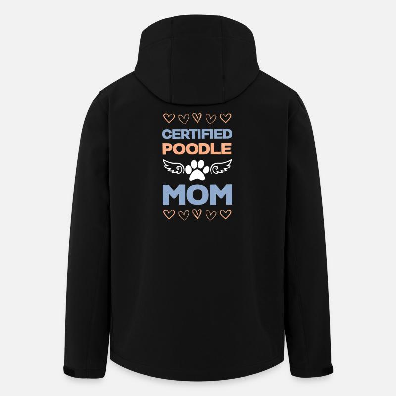 Zertifizierte Pudel-Mama - Recycelte Männer Softshell-Jacke von Stanley/Stella - Schwarz