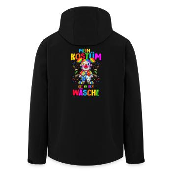 My costume is in the laundry carnival clown - Men’s Recycled Softshell Jacket by Stanley/Stella - black - Back - AI Model Male 185 light (185cm)
