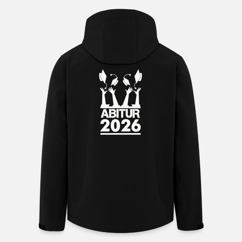 Abitur 2026 Graduation Ceremony Motif - Men’s Recycled Softshell Jacket by Stanley/Stella - black