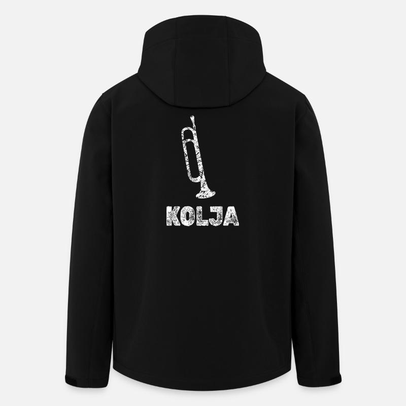 Kolja als Trompeten - Recycelte Männer Softshell-Jacke von Stanley/Stella - Schwarz