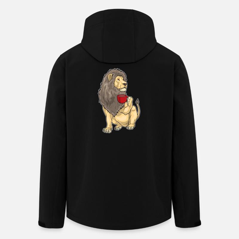 Tasse à café Lion - Veste softshell homme en polyester recyclé Stanley/Stella - noir