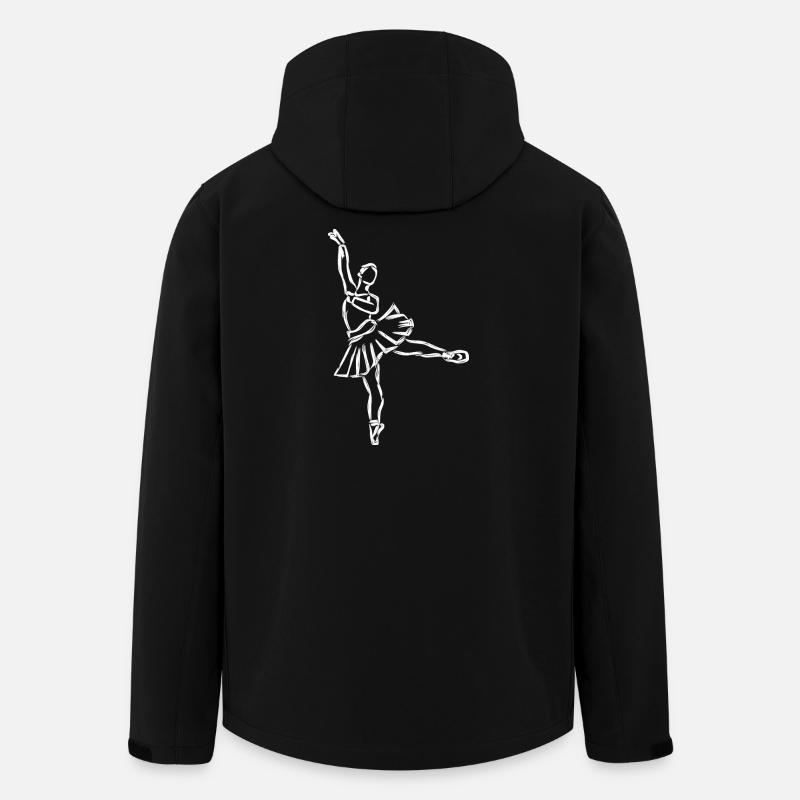 ballerine - Veste softshell homme en polyester recyclé Stanley/Stella - noir