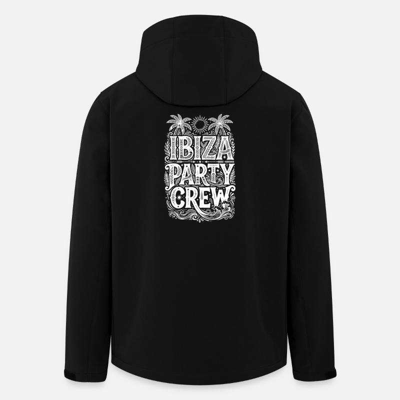 Ibiza Party Crew - Men’s Recycled Softshell Jacket by Stanley/Stella - black