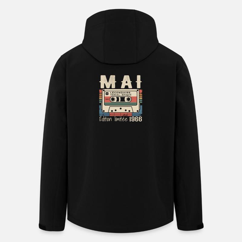Mai 1966 - Veste softshell homme en polyester recyclé Stanley/Stella - noir